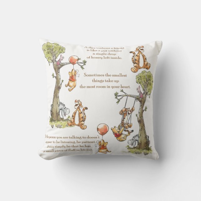 Gewinnen Sie das Pooh Kissen; hundert Acre Wood Kissen (Vorderseite)