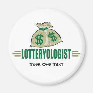 Gewinnen Sie die Lotterie! Funny Lottery Player Magnet