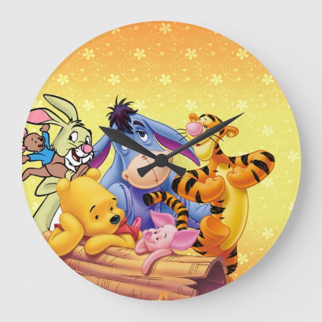 Gewinnen Sie die Pooh Kids - Acrylmauer Große Wanduhr (Vorderseite)