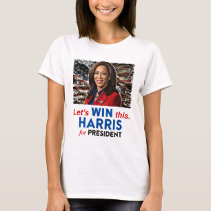 Gewinnen Sie dieses Harris für Präsident Kamala Ha T-Shirt
