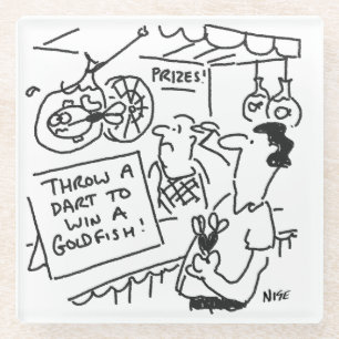 Gewinnen Sie einen Goldfish Fairground Darts Compe Glasuntersetzer