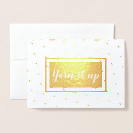 Gewinnen Sie es nach - Handwerk Folienkarte