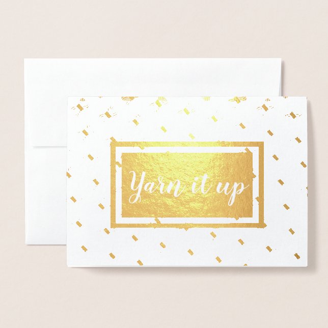 Gewinnen Sie es nach - Handwerk Folienkarte (Vorderseite mit Umschlag)