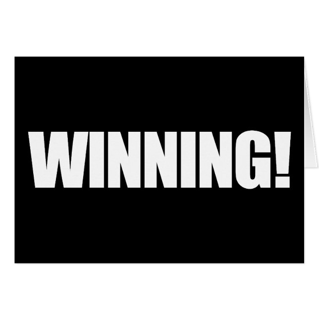 GEWINNENDE Karte (Vorderseite (Horizontal))