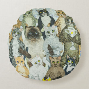 Gewinnende Weisen Rundes Kissen