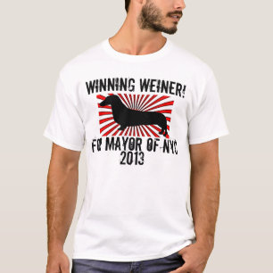 Gewinnender Weiner für Bürgermeister Of NYC 2013 T-Shirt