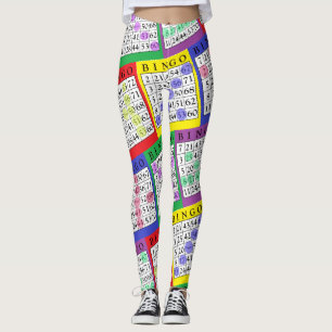 Gewinnendes BINGO kardiert die Leggings der Frauen