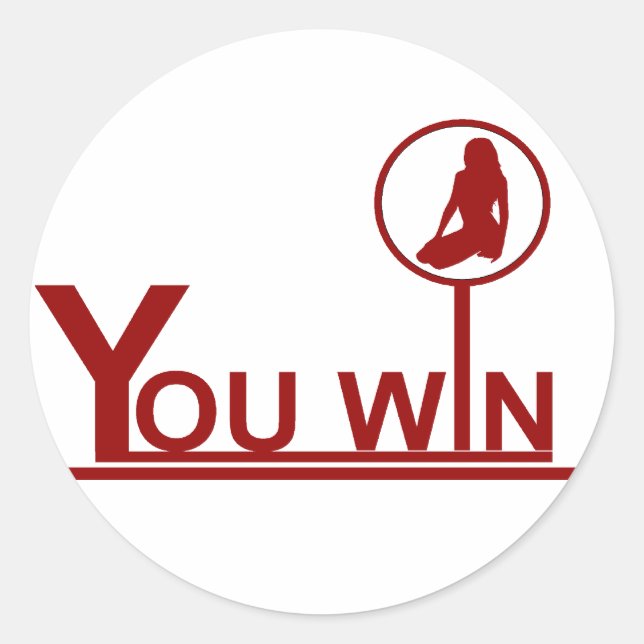 Gewinner - Aufkleber (Vorderseite)