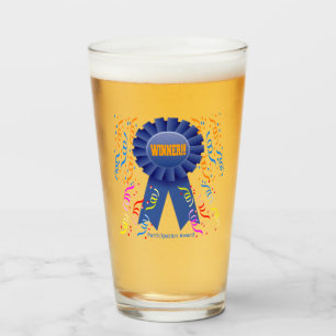 GEWINNER! Bier Glass Participation Award Glas