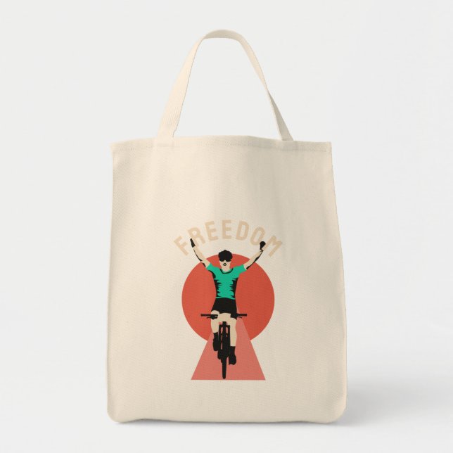 Gewinner Biker Retro Stil Freiheit Tragetasche (Vorne)