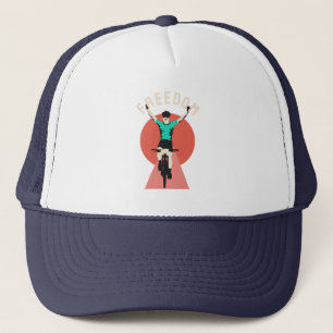 Gewinner Biker Retro Stil Freiheit Truckerkappe