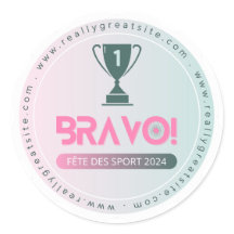 Gewinner-Champion-Label für den Sporttag