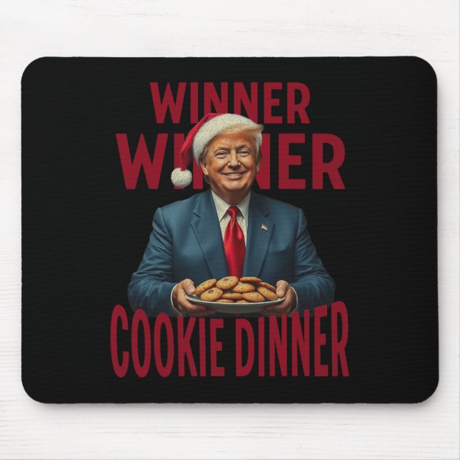 Gewinner Cookie Dinner Funny Trump 2024 47. Mousepad (Vorne)