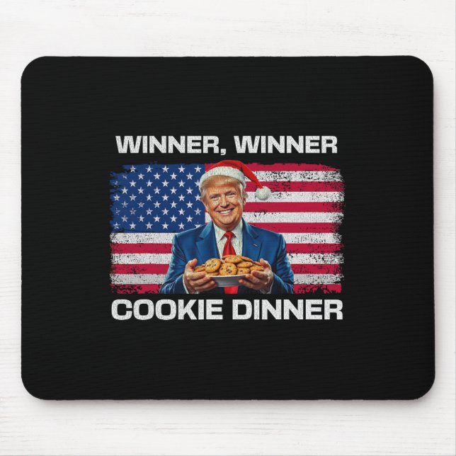 Gewinner Cookie Dinner Funny Trump 2024 47. Mousepad (Vorne)
