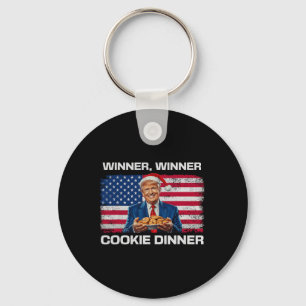 Gewinner Cookie Dinner Funny Trump 2024 47. Schlüsselanhänger