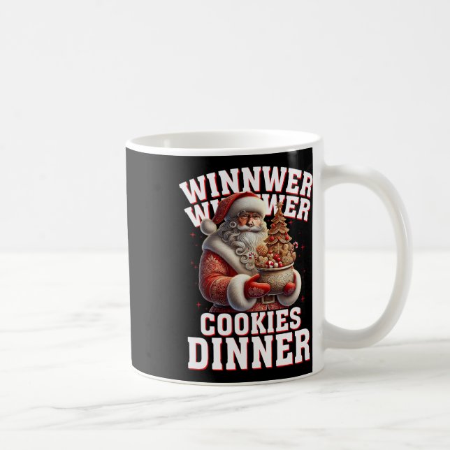 Gewinner Cookies Abendessen Santa Funny Trump Chr Kaffeetasse (Rechts)