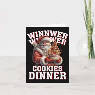 Gewinner Cookies Abendessen Santa Funny Trump Chr Karte