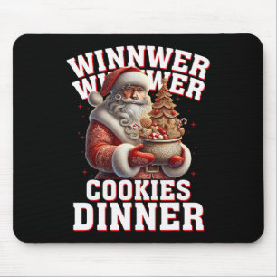 Gewinner Cookies Abendessen Santa Funny Trump Chr Mousepad