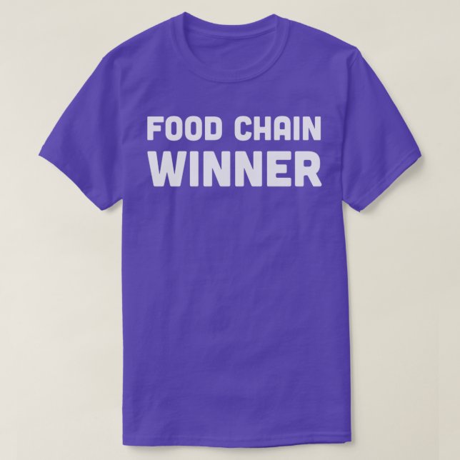 Gewinner der Lebensmittelkette T-Shirt (Design vorne)