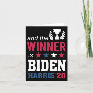 Gewinner des Champions Präsident Joe Biden Kamala Karte
