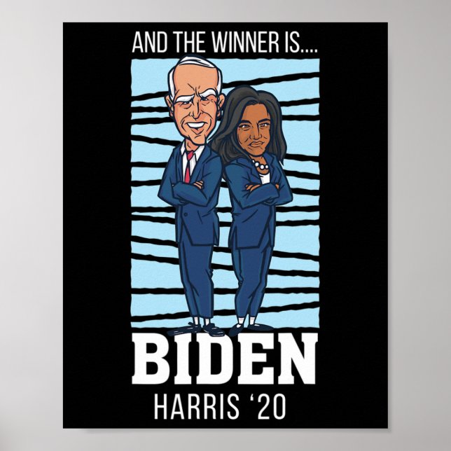 Gewinner des Champions Präsident Joe Biden Kamala  Poster (Vorne)