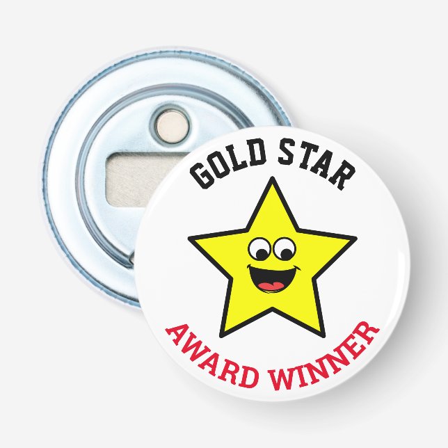 Gewinner des Gold Star Award Flaschenöffner (Vorderseite)