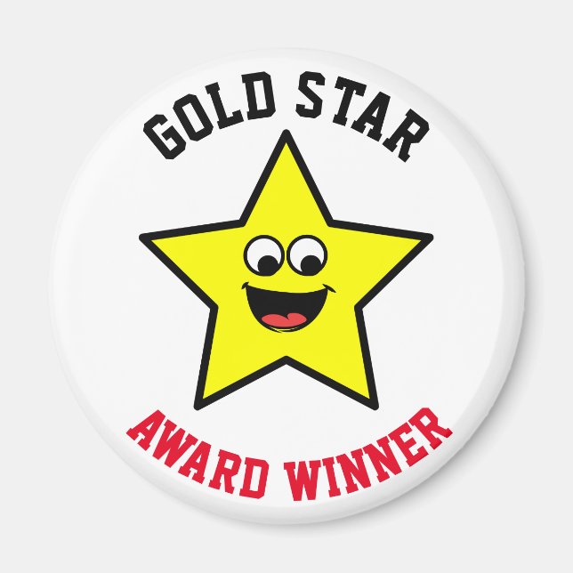 Gewinner des Gold Star Award Magnet (Vorne)