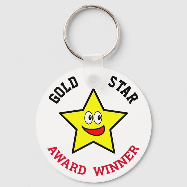 Gewinner des Gold Star Award Schlüsselanhänger (Vorderseite)