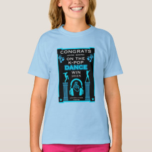 Gewinner des K-Pop Tanzwettbewerbs Glückwunsch T-Shirt