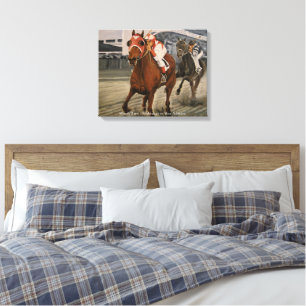 Gewinner des klassischen Race Horses Leinwanddruck