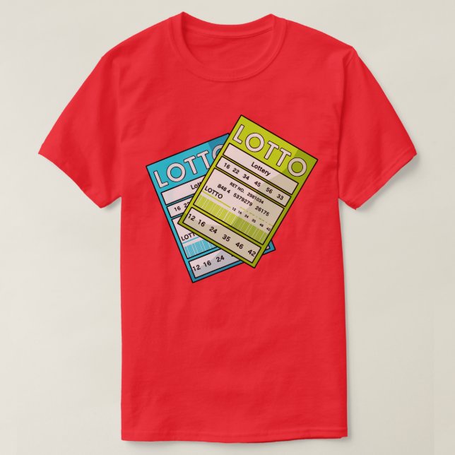 Gewinner des Lottoscheins T-Shirt (Design vorne)