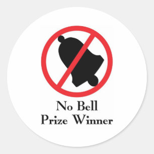 Gewinner des "No Bell Prize" Runder Aufkleber
