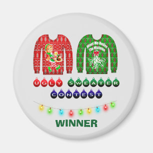 Gewinner des Uggge Christmas Sweater Wettbewerbs C Magnet