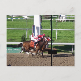 Gewinner durch eine Notizkarte Postkarte