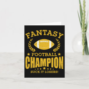 Gewinner Fantasy Football Champion Football Champi Karte
