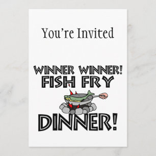 Gewinner Fish Fry Dinner Einladung