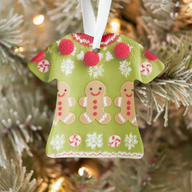 GEWINNER! GEWINNER! Geschmackloser Weihnachtspullo Ornament (Baum)