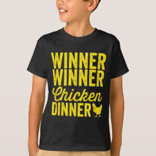 Gewinner Gewinner Hühnchen Abendessen Silhouette ( T-Shirt