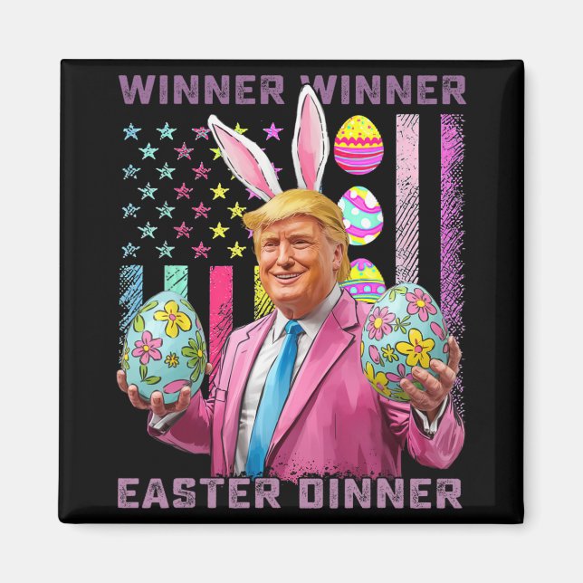 Gewinner Gewinner Ostern Abendessen Lustig Trump G Magnet (Vorne)