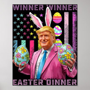 Gewinner Gewinner Ostern Abendessen Lustig Trump G Poster