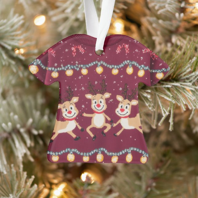 GEWINNER! GEWINNER! Tacky-Weihnachtspullover-Wettb Ornament (Baum)