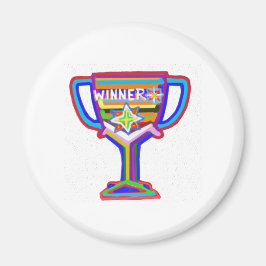 GEWINNER: Handgefertigte Trophäe: Exzellenz förder Magnet