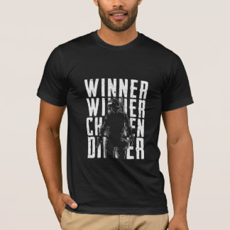 Gewinner Hühnchen Abendessen – Lustiges Sieg Desig T-Shirt