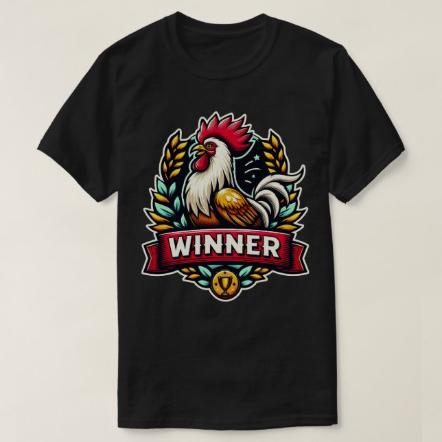 Gewinner Hühnerabend 3 T-Shirt (Design vorne)