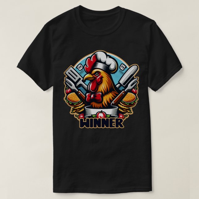 Gewinner Hühnerabend 5 T-Shirt (Design vorne)