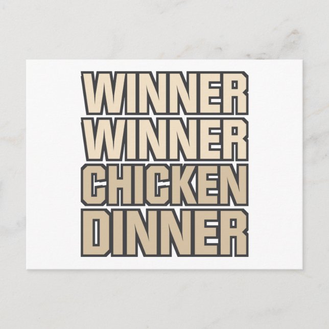 Gewinner Hühnerfest Postkarte (Vorderseite)