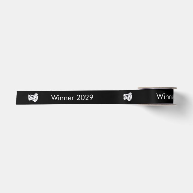 Gewinner Hundeshow Geschenkverpackung Satinband (Vorderseite)