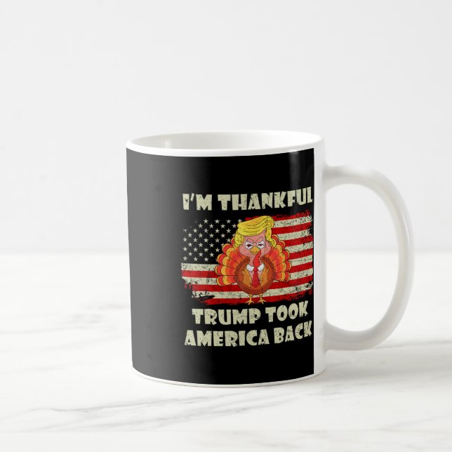 Gewinner Ich bin dankbar, dass Trump gewonnen hat, Kaffeetasse (Rechts)