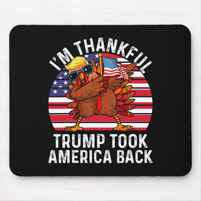 Gewinner Ich bin dankbar, dass Trump gewonnen hat, Mousepad (Vorne)