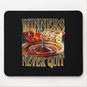 Gewinner nie aufhören lustiges Spiel Bootleg Retro Mousepad